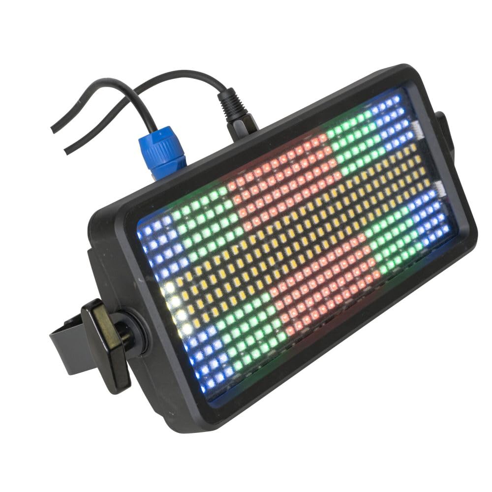 IBIZA Flash stroboscopique LED RGBW - Effet stroboscopique - Lumière disco - Effet DMX