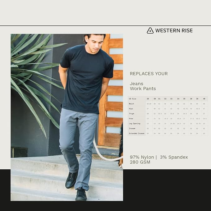 Western Rise at-Slim Pant for Men 