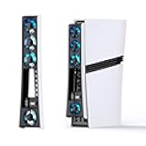 Cooling Fan for PS5 Pro, Efficient Cooler Fan with Adjustable Speed/LED Light, Temperature-Controlled PS5 PRO Cooling Accessories with USB 3.0 Port