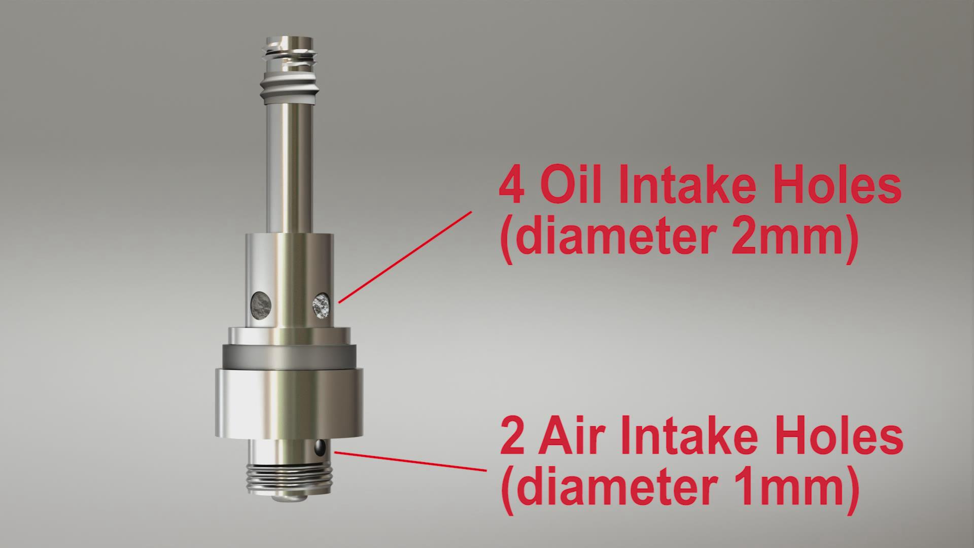 Wolfteeth 0.5ML CBD Atomiseur Drip tip Cramique Noyau Cramique, Cartouche  de vape  510 Jetable pour CBD et Stylo de vape  l'huile paisse, Sans  Nicotine Ni Tabac, Pas d'e-liquide CBD/Noir :