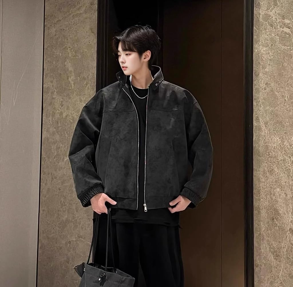 GUOYUXIAO Men's Jacket Male's Travelwear Loose Coat