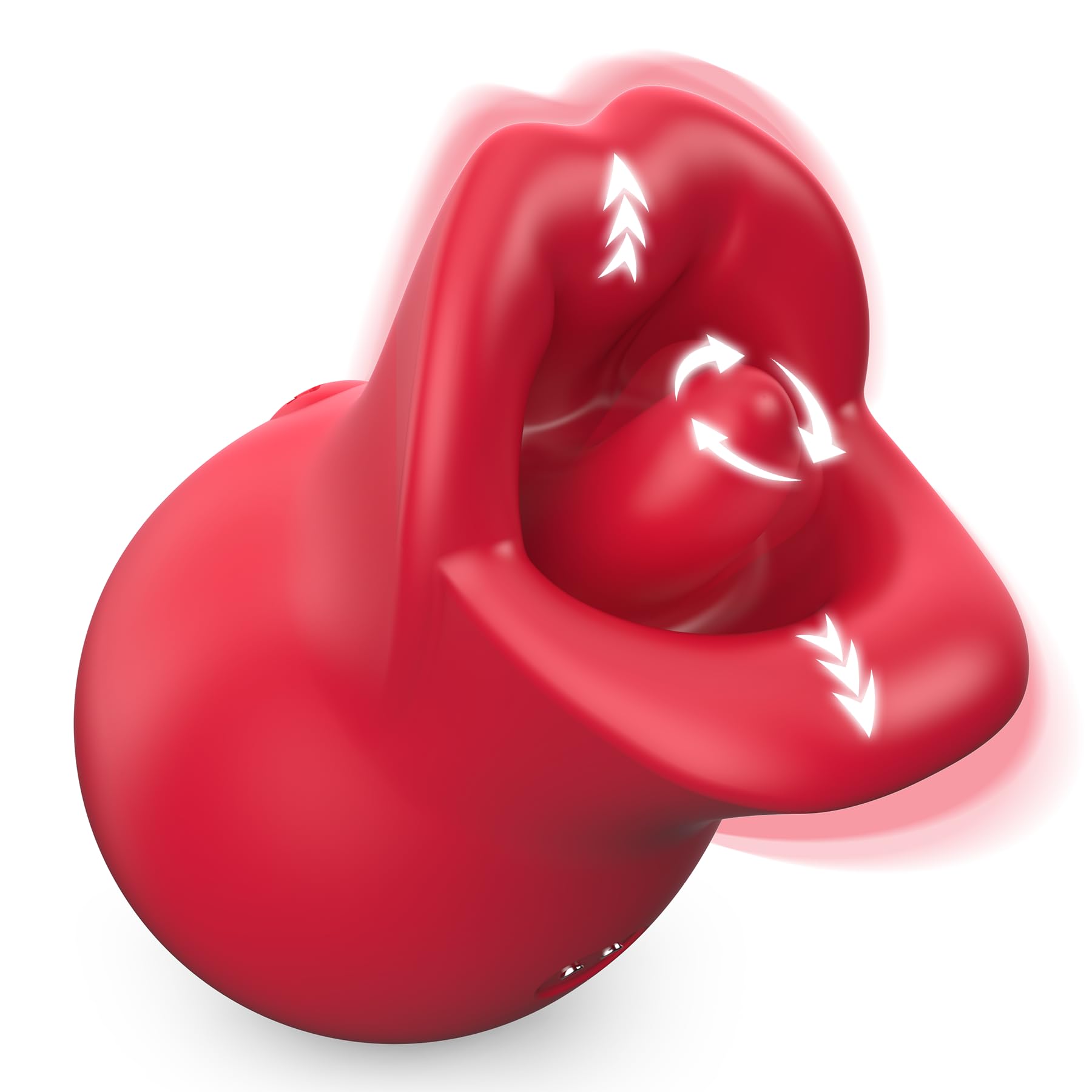 Vibratorensets Vibrator Sex Spielzeug für die Frau,Vibration für Frauen mit 10 Lecken Vibration Kitoris Stimulator für Klitoris,Sex spielzeug für die Paare Männer Massagestab (Rot)