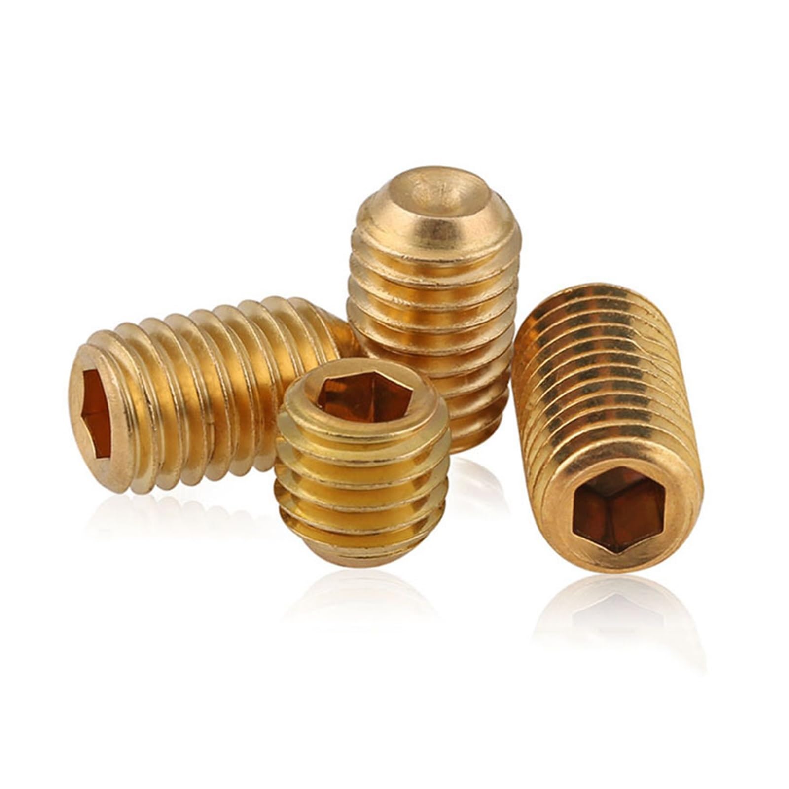 M3 M4 M5 M6 M8 M10 Messing-Inbusschrauben Sechskantschrauben ohne Kopf, 5 Stück, M8 x 16 mm(M3x3mm M3 M4 M5 M6 M8 M10 Messing-Inbusschrauben Sechskantschrauben ohne Kopf, 5 Stück, M8 x 16 mm(M3x3mm