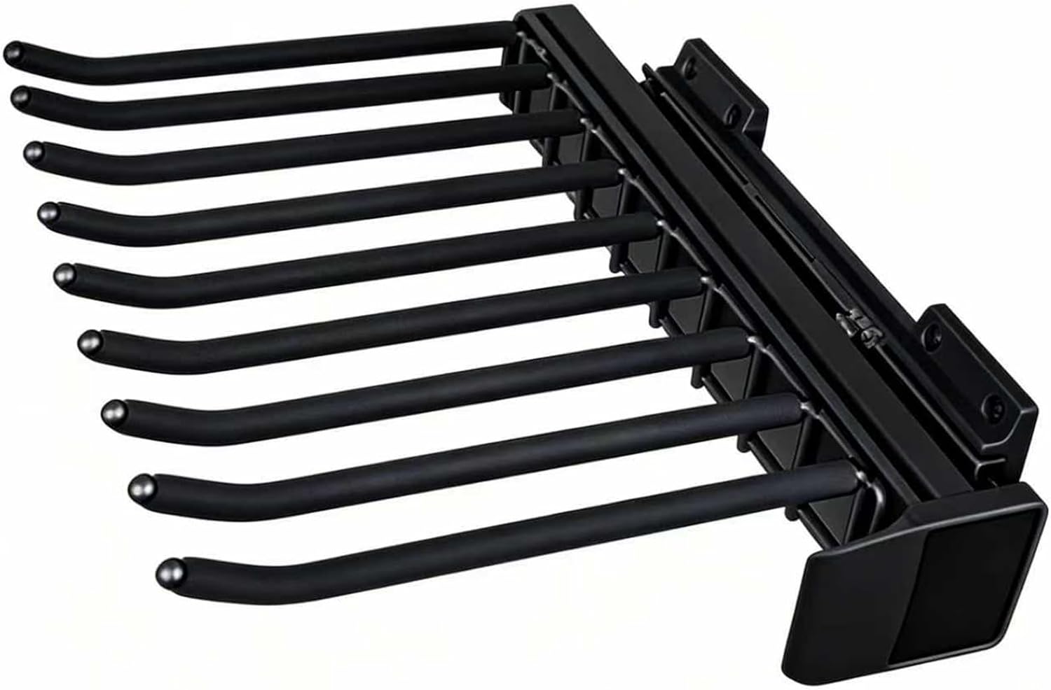 Pull Out Pants Rack, 9 Arms Aluminum Alloy Slid Pant Racks, Closet Pants Organizer Load 51lbs Pull Out Trousers Rack Sizes L 17.7in H 5.5 in W 13.4in (Right-Side Installation)