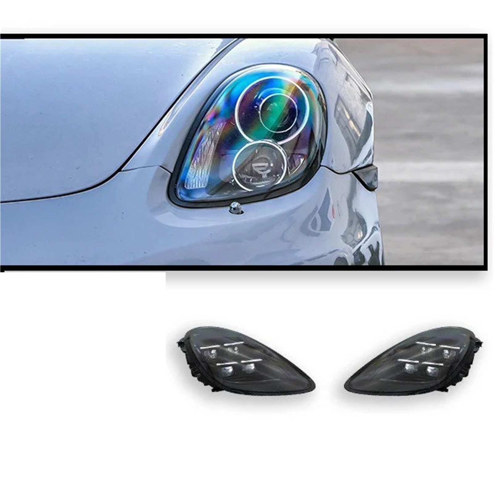 per 718 982 2013-2023 Luci per Auto Faro proiettore Faro Luce Diurna Accessori automobilistici Gruppo fari Anteriori(-)