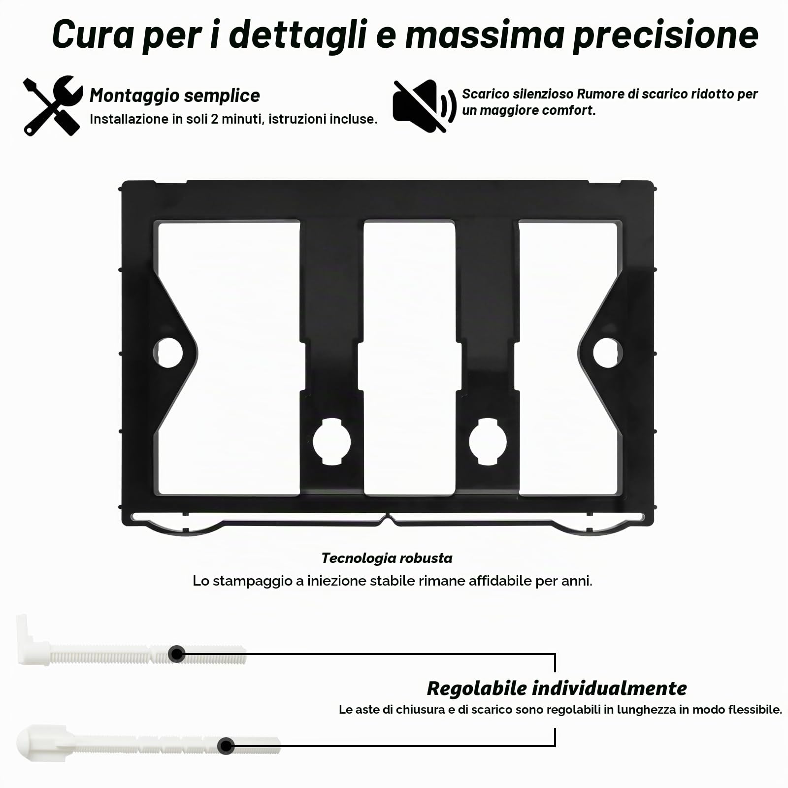 Placca di comando WC, piastra di scarico a doppio scarico compatibile con GEBERIT SIGMA01 UP300/320, placca di ricambio 115.770.11.5, oro