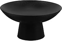 Vista 1 de Hemoton Cuenco de cerámica para frutas o cuenco de pedestal decorativo para decoración de mesa, soporte para frutas y verduras para encimera