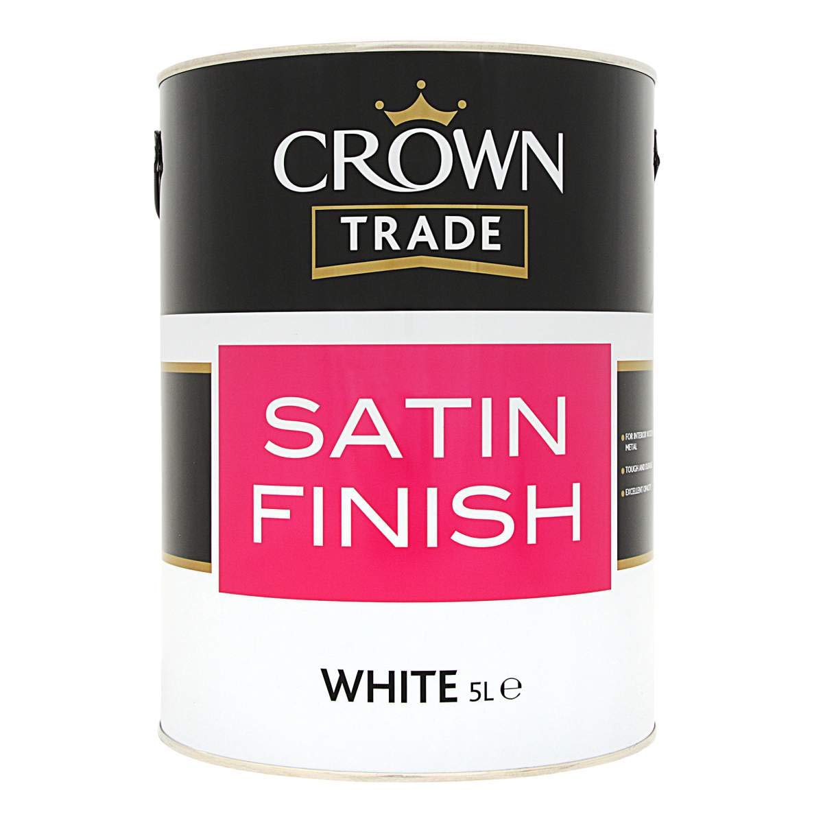 Crowntrade White Crown Trade Satin Finish 5L Large