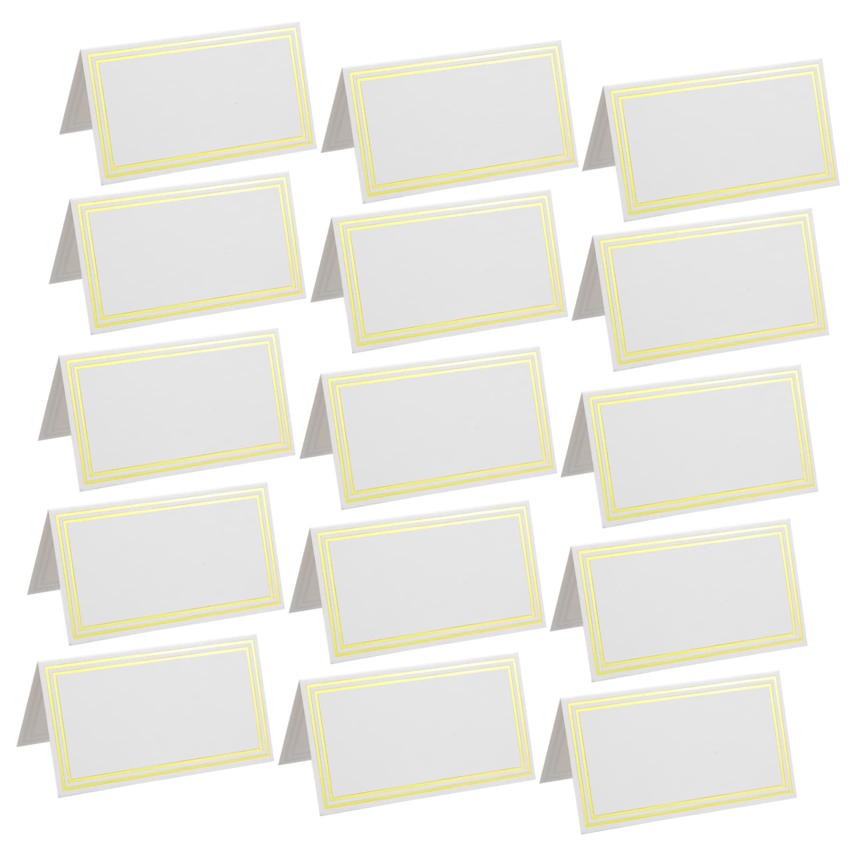 HOMSFOU 3 Sätze Tischkarten Mit Bronzing Design Für Hochzeiten Und Dinnerpartys Elegante Platzkarten Aus Dickem Einfach Zu Beschreiben Robust 60 Stück * 3