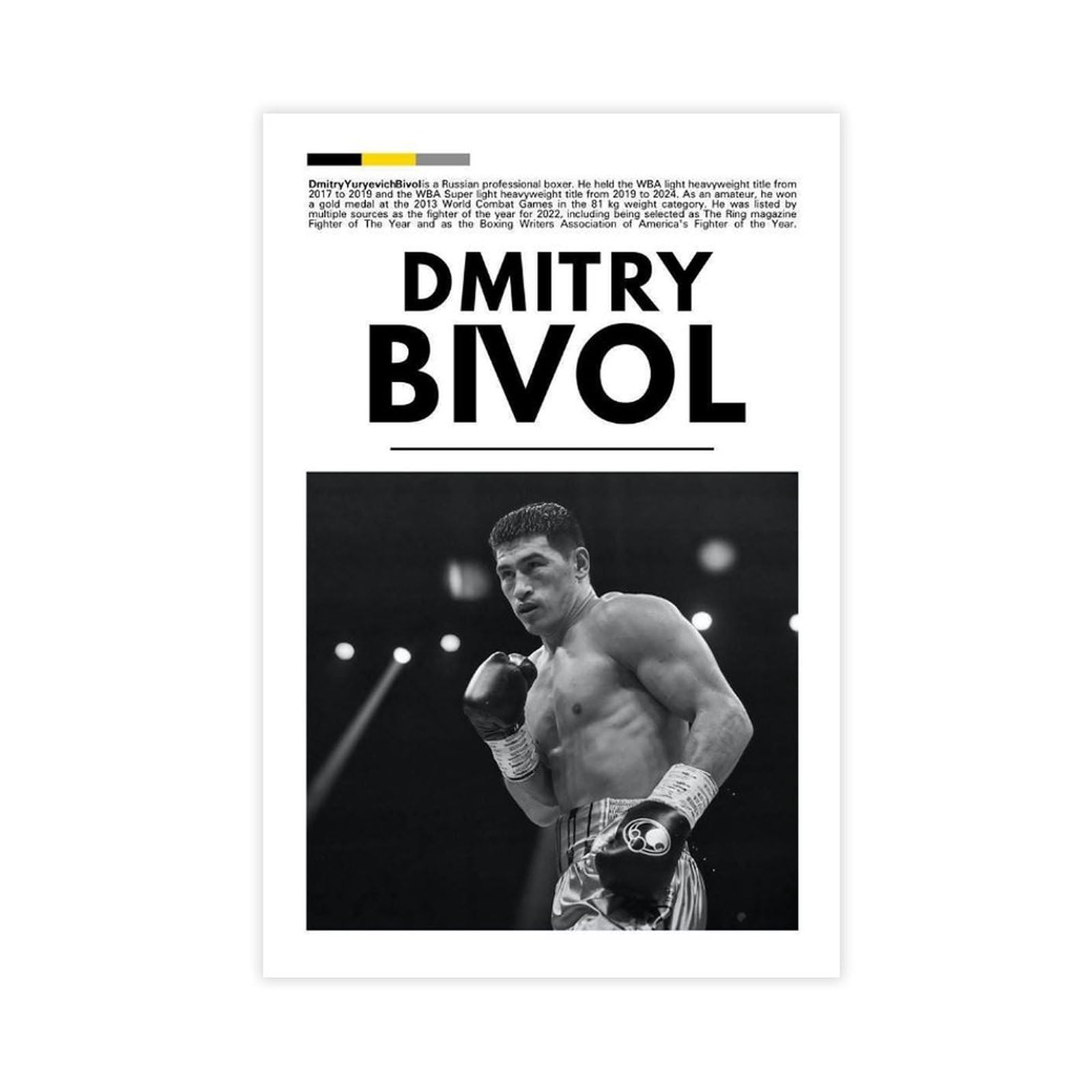 SFQQE Dmitry Bivol Boxen Poster Canvas Poster Bedroom Decor Landscape Office Room Decor Gift 24x36inch(60x90cm)