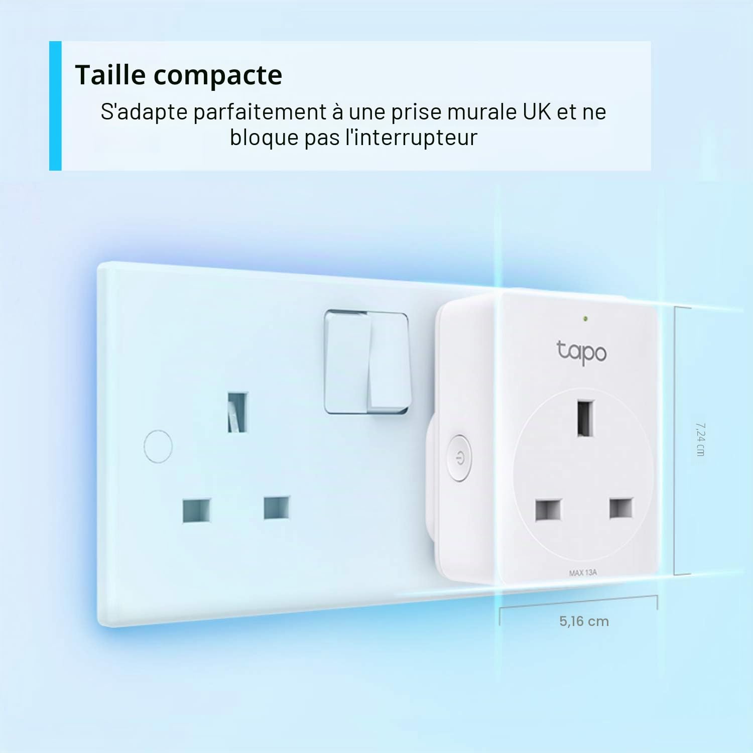TP-Link – Lot de 4 prises Wi-Fi intelligentes Tapo P100, fonctionnent avec Amazon Alexa (Echo et Echo Dot), Google Home, interrupteur à distance avec minuterie, partage d'appareils, aucun hub requis