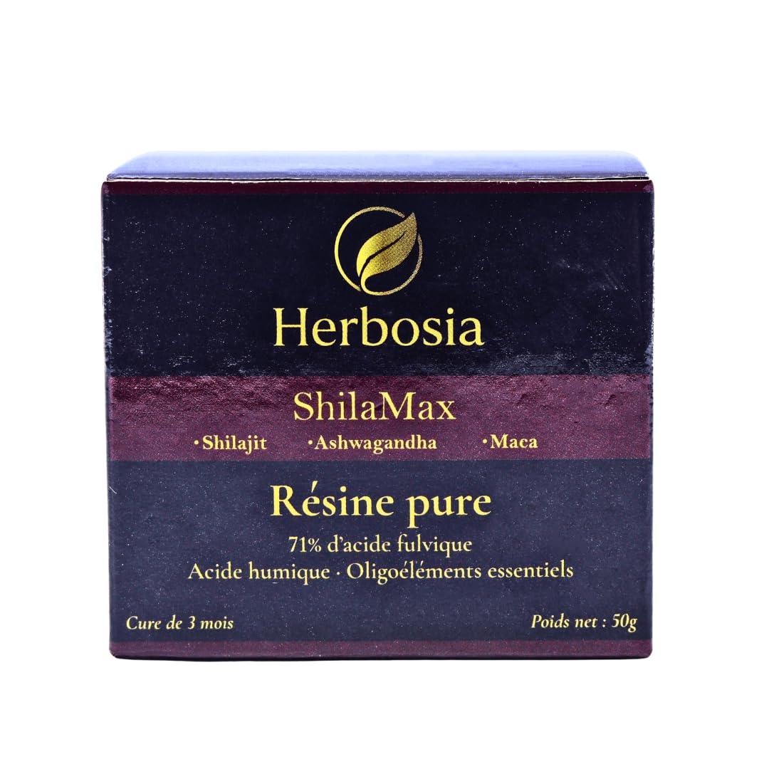 Shilajit maca ashwaganda formule triple action – Résine pure de Shilajit 100% naturelle | Riche en acide fulvique et oligoéléments | Énergie, vitalité & performance