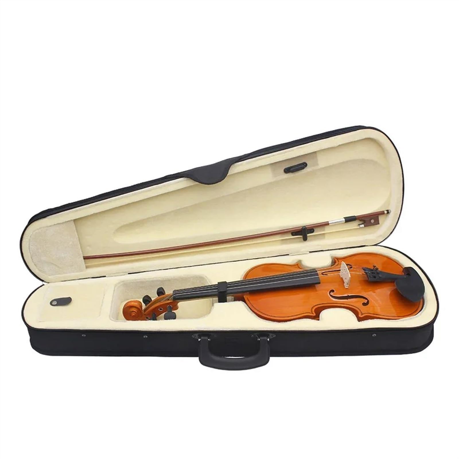 Geige 4/4 Violine Fichte Akustik Naturfarbe(Set 2)