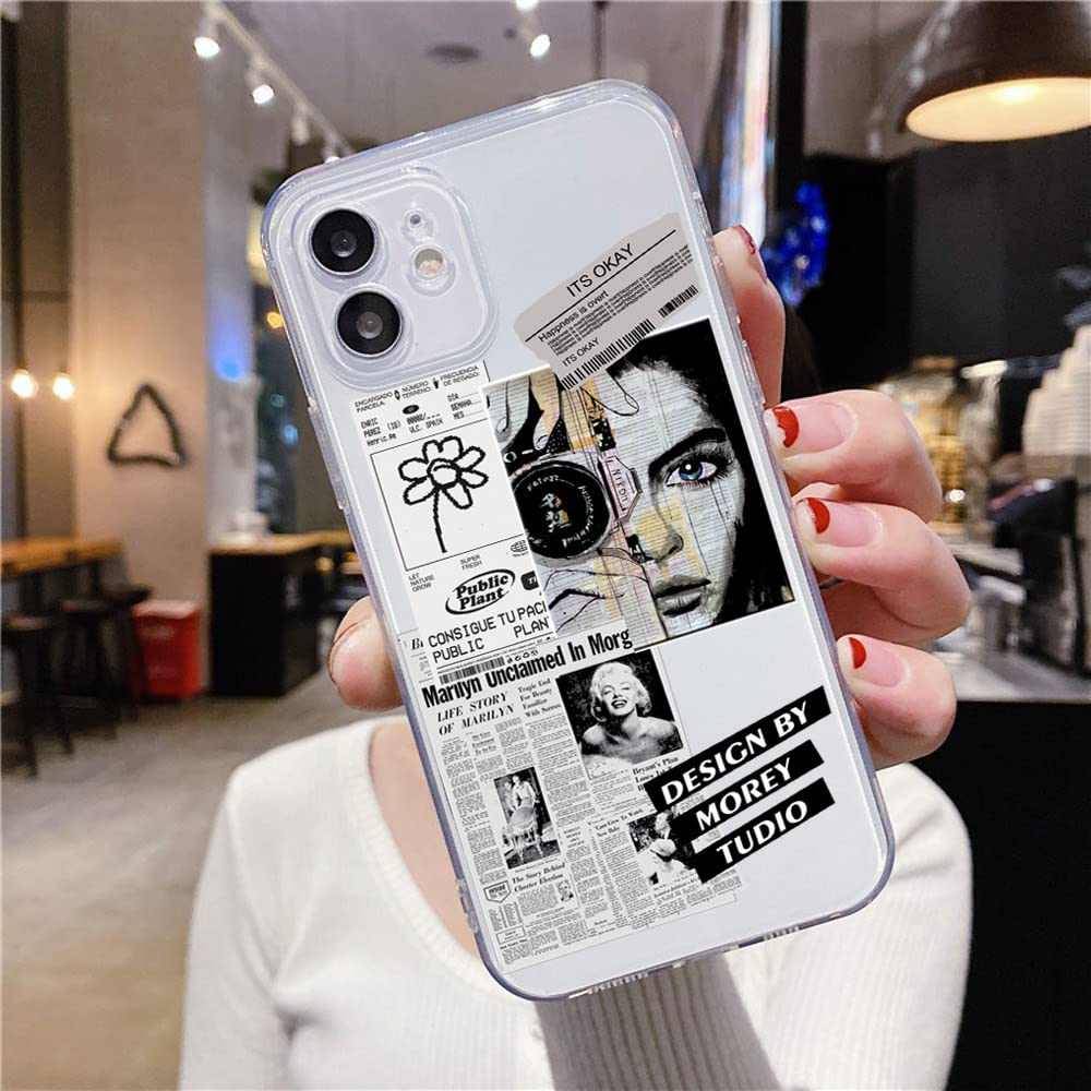 iPhone - mona Funny Mona Lisa Art Transparent iPhone Case – accessorous