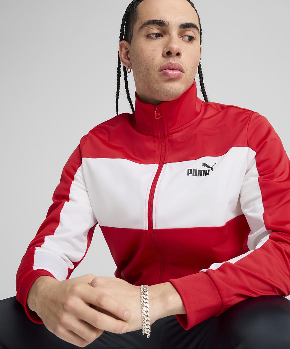 PUMA Chándal de hombre Acetata Poly Colourblock rojo Código 687304-11