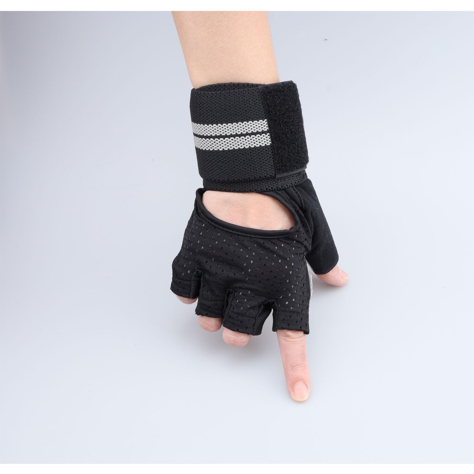 ARCHFIVE Breathable Workout Gloves for Men Women, Padded Weight Lifting Gloves with Wrist Wraps Support, Full Palm Protection, Grip for Gym Training,