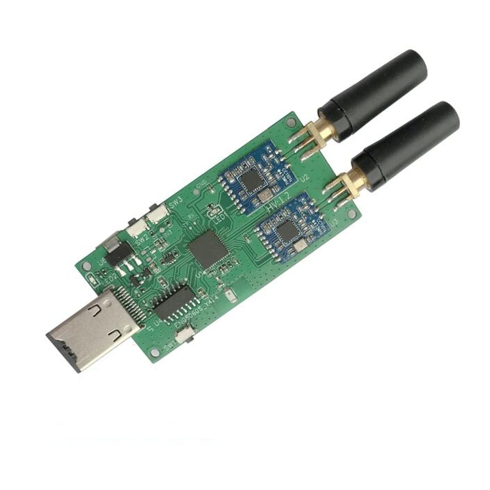 Alomejor Adattatore per Scheda Modulo RF Evil Crow RF V2 Trasmettitore Ricevitore di Segnale Ad Alta Frequenza per Professionisti della Sicurezza di Rete Frequenza PCB