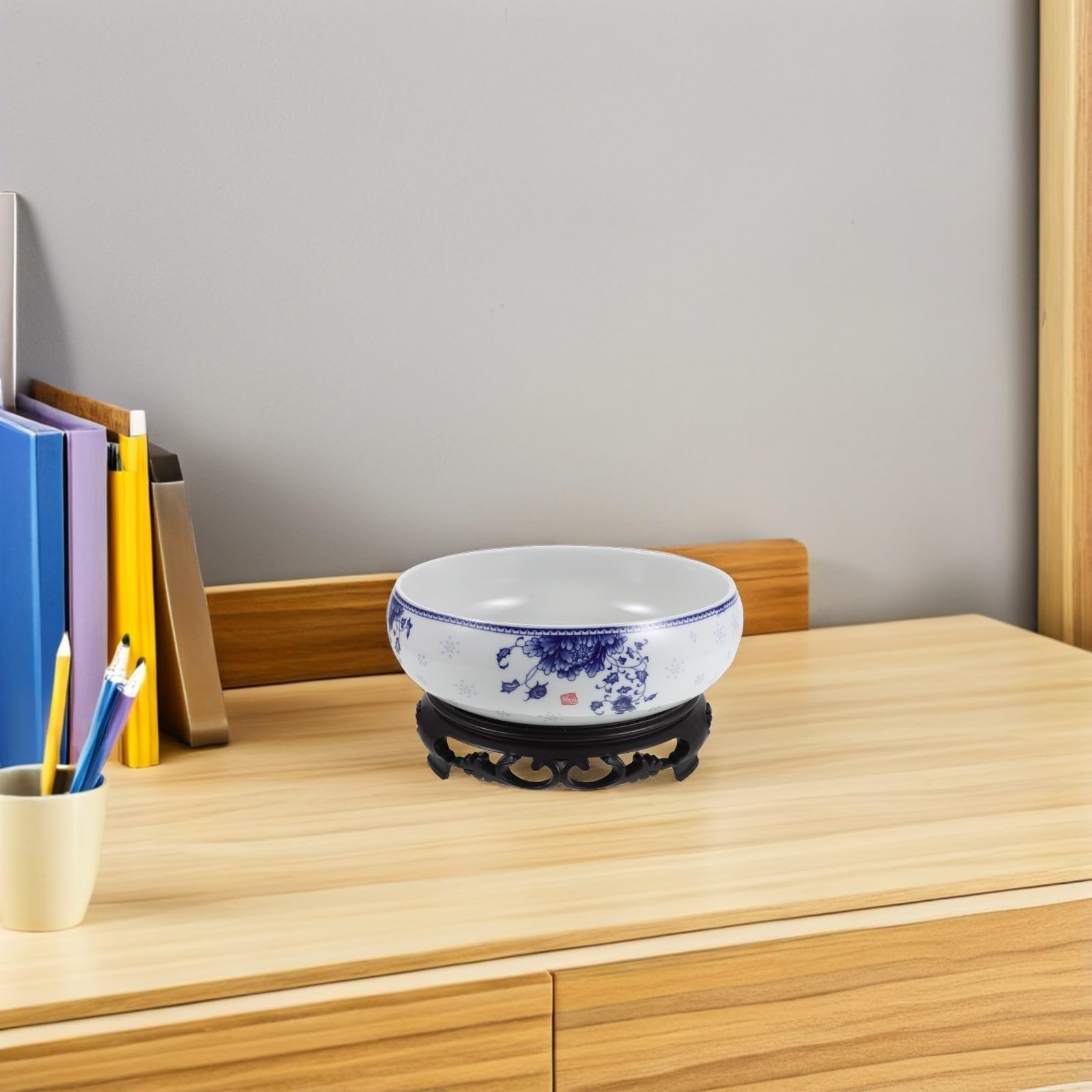 YARNOW Vaso da Fiori Rotondo in Ceramica per Coltivazione in Acqua