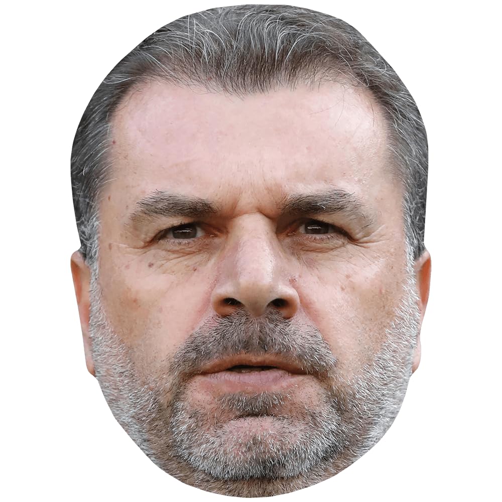 Ange Postecoglou (Beard) Celebrity Mask, Flat Card Face, Fancy Dress Mask
