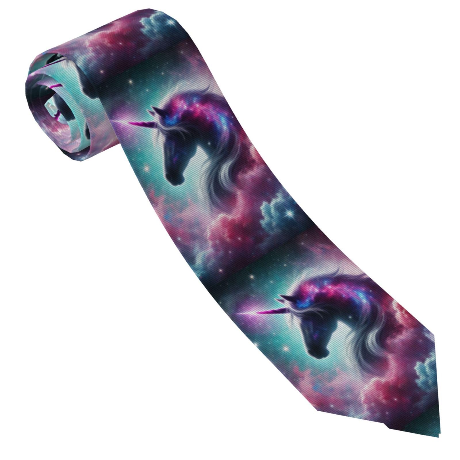 Mens Classic Necktie For Business,Formal,Wedding Galaxy Pegasus Nebula Cloud Tie