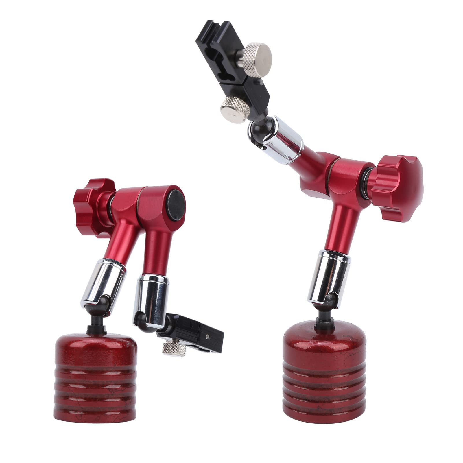 Bases Tbest, Support d'indicateur à Cadran Mini Base de Support à Levier Magnétique Puissant Réglable Universel de 50 Kg