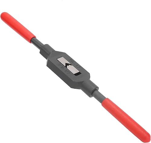 Hilitand Mango de llave de grifo ajustable de acero 45# para grifos 3/16-1/2 (M4-), herramienta de llave de roscado de escariador estándar de EE. UU