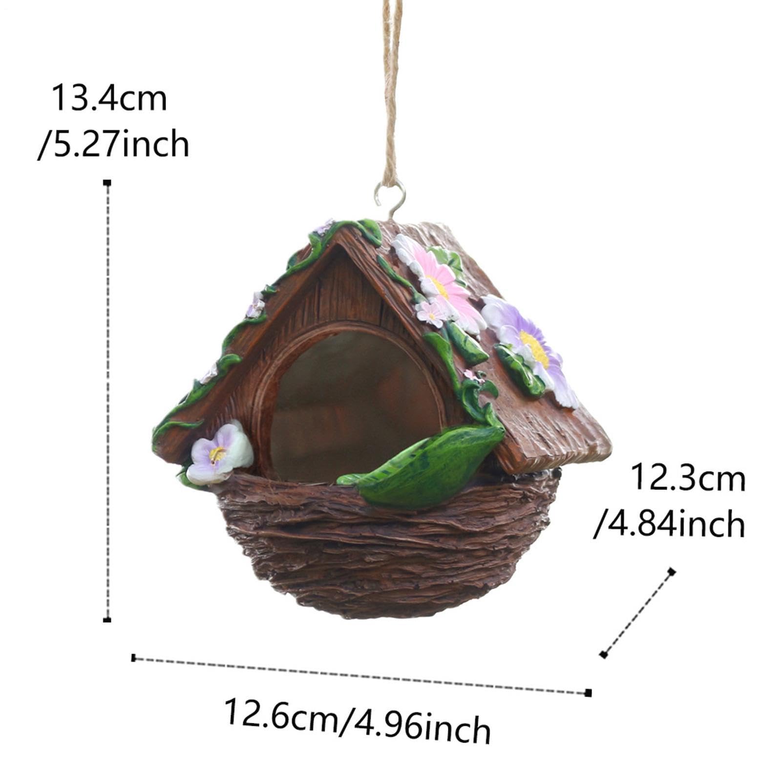 Générique Nichoirs pour L'Extérieur Nichoir Résistant Aux Intempéries | Cabane De Nidification Oiseaux pour Jardin Cour Balcon Porche Tronc Aras Moineaux Perruches Conures Cockatiels Diamants