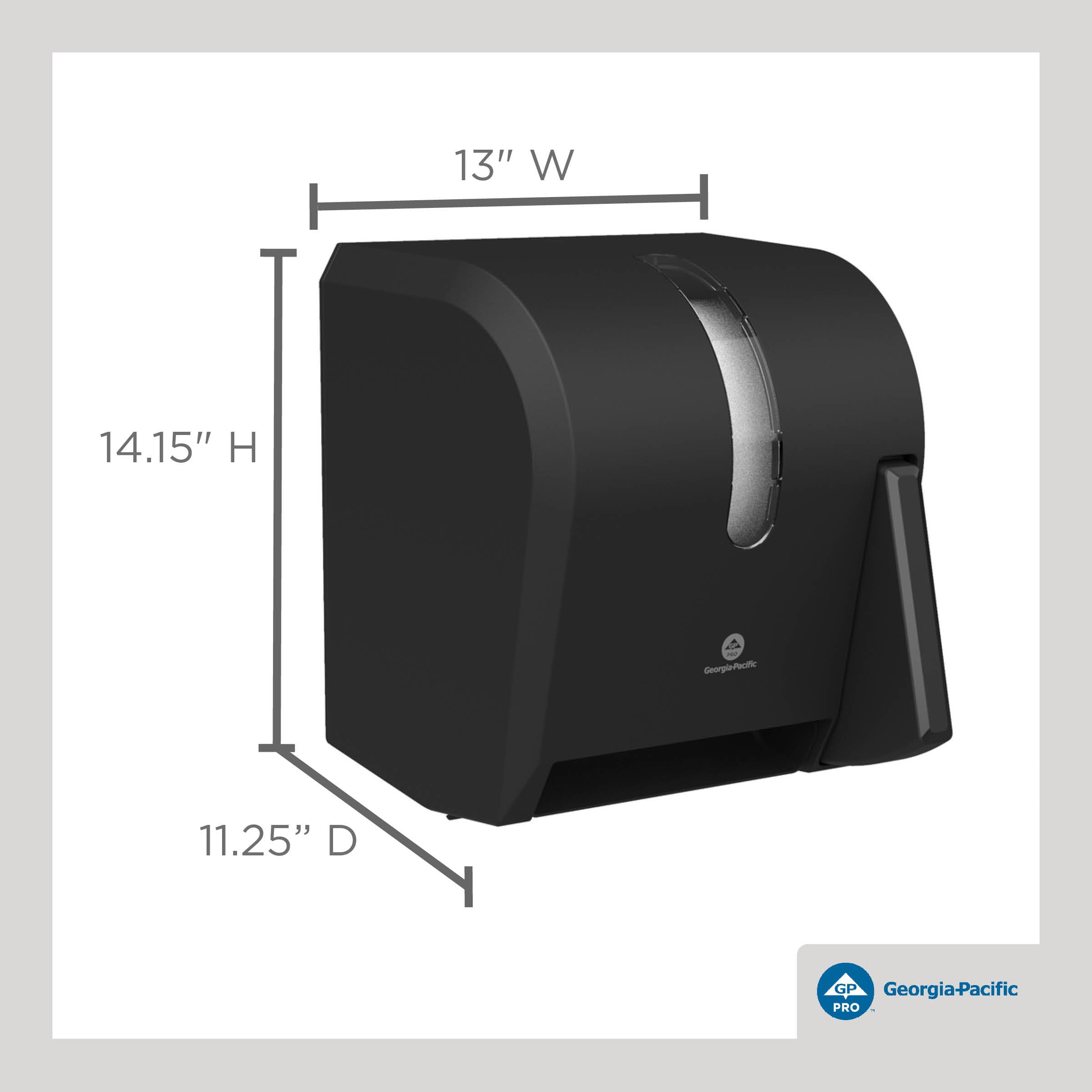 Georgia-Pacific Dispensador de Toallas de Papel de GP Pro, 54338A, Color Negro