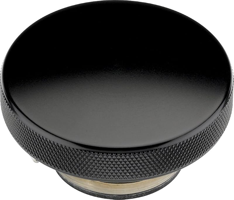 Tampa de radiador Billet Specialties BLK75120 preta anodizada 16 psi – 1 unidade
