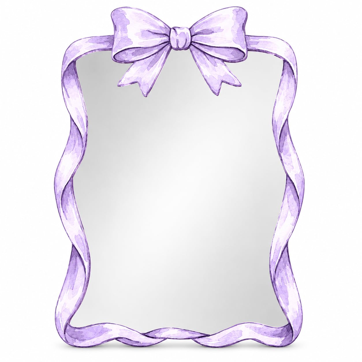 Gosodeny Purpul Bow Mirror Locker Accessories Magnetic Coquette Mirror Organizer for Locker Decor Back to School Essentials Cute Locker Accessories for Girls Back to School Essentials