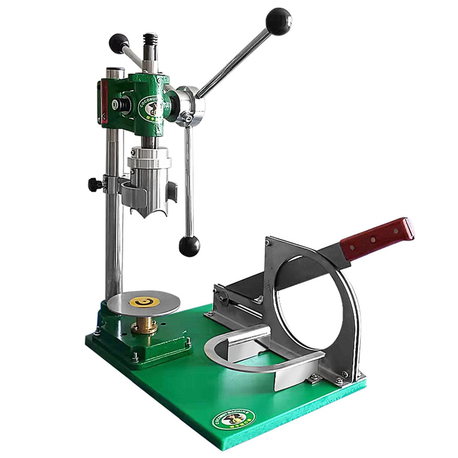 Hydravex Coconut Opener Machine, 3 Handles Coconut Cutter Manual Opening Coconuts Tool Fresh Coconut Hole Maker Coconut Peeling Machine for Kitchen Bar Home Use