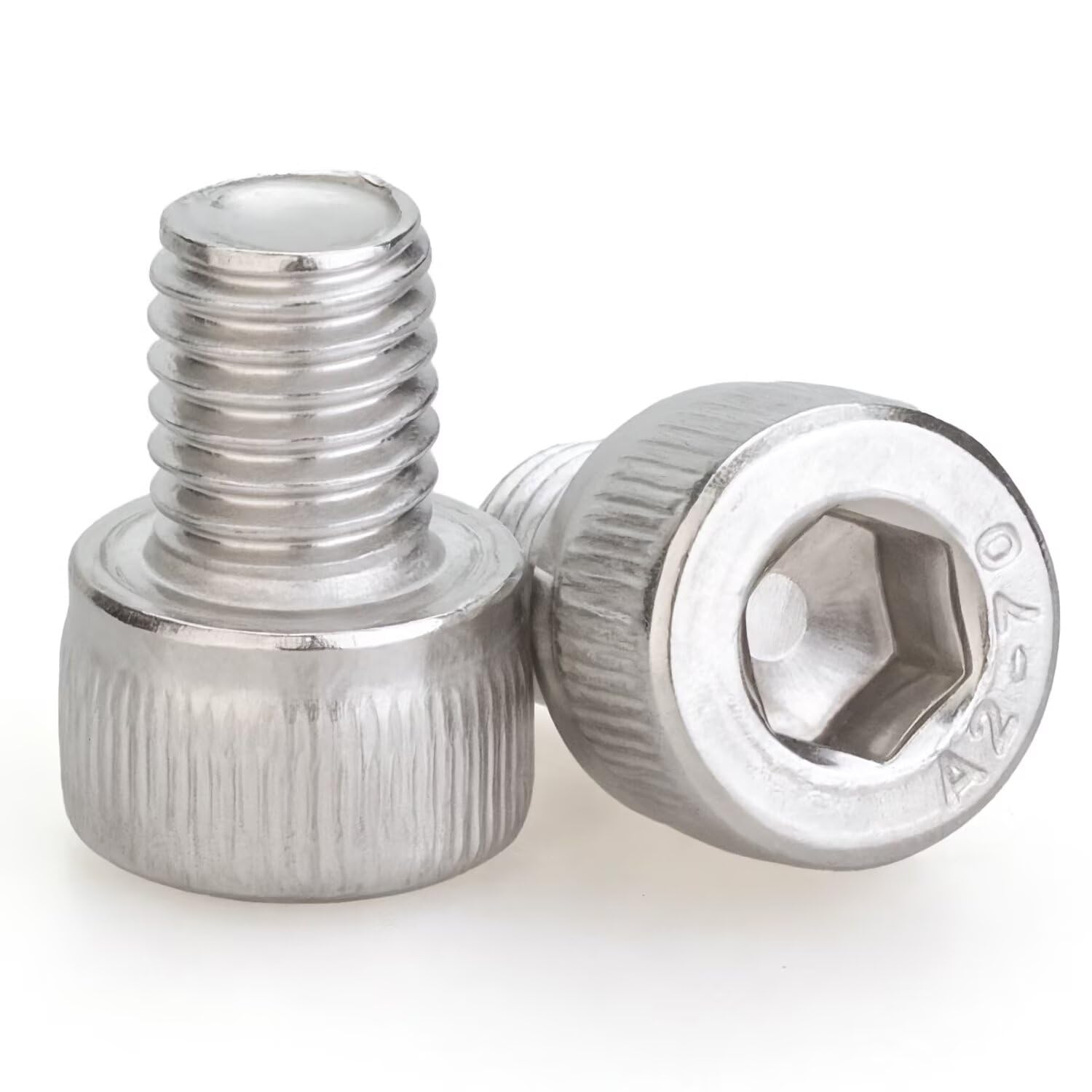 M1.6 x 3mm 60 Pcs Socket Head Cap Screws, 304 Stainless Steel, Fully Threaded, Bright Finish, Allen Socket Drive, Din 912, for Furniture, DIY, 3D
