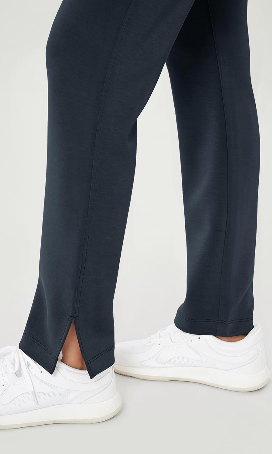 ODODOS Women's Modal Soft Split-Hem High Waist Pants with Pockets Adjustable Shockcord Casual Lounge Pants - Image 5