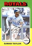 2024 TOPPS HERITAGE #317 SAMAD TAYLOR RC KANSAS CITY ROYALS BASEBALL OFFICIAL TRADING CARD OF MLB