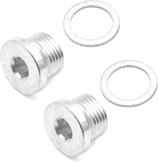 AOTOM 2Pcs Engine Oil Drain Plugs W/Gasket Compatible For Porsche 911 2009-2018,Cayman Boxster 2009-2024,Cayenne 2003-2018,Panamera 2010-2016 90021902031 90012310630