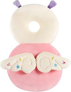 Baby Head Protector Backpack, Adjustable Head Back Protection Safety Pads Toddler Head Protection Pad Pillow PP Cotton With Fixed Rope for 4-24 Months Baby Learning Walking Crawling (Elf)