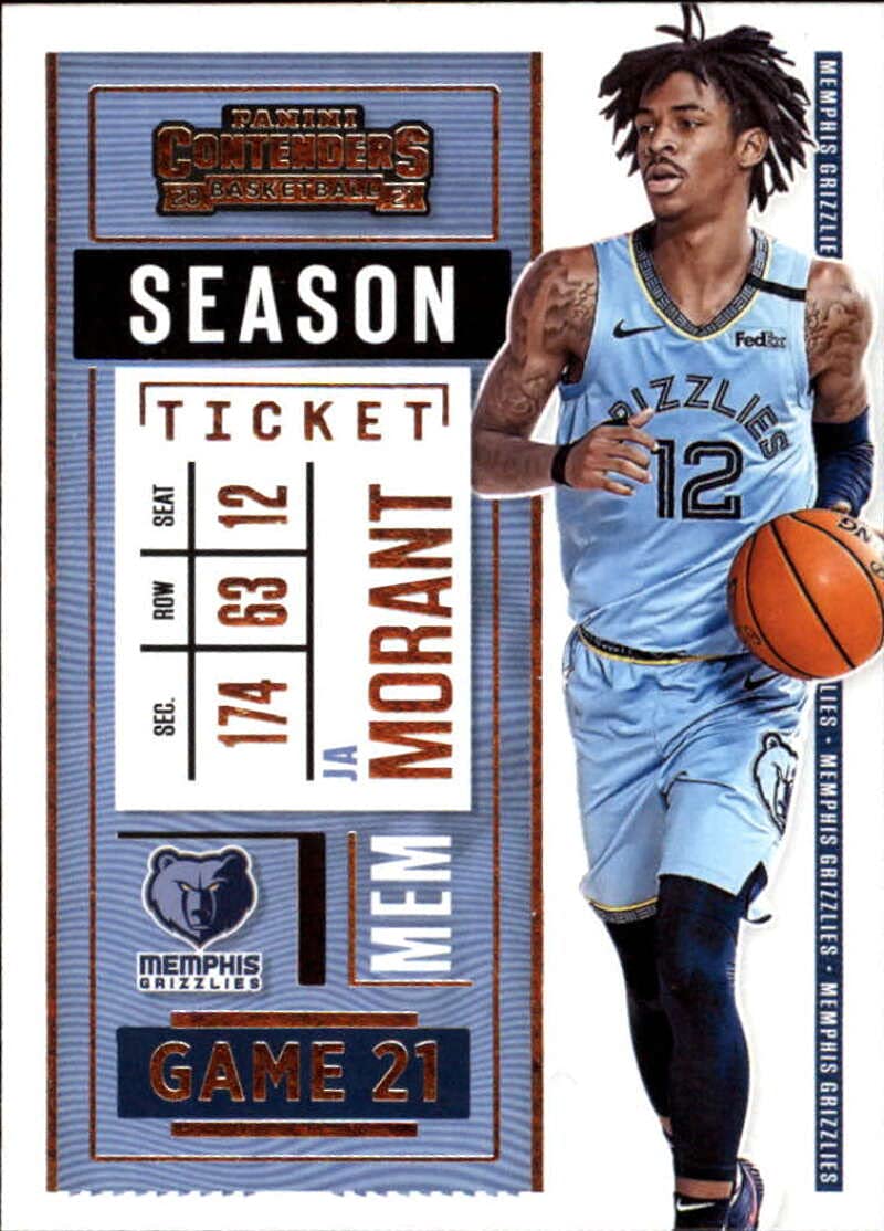 Amazon.com: 2020-21 NBA Contenders Season Ticket #75 Ja Morant