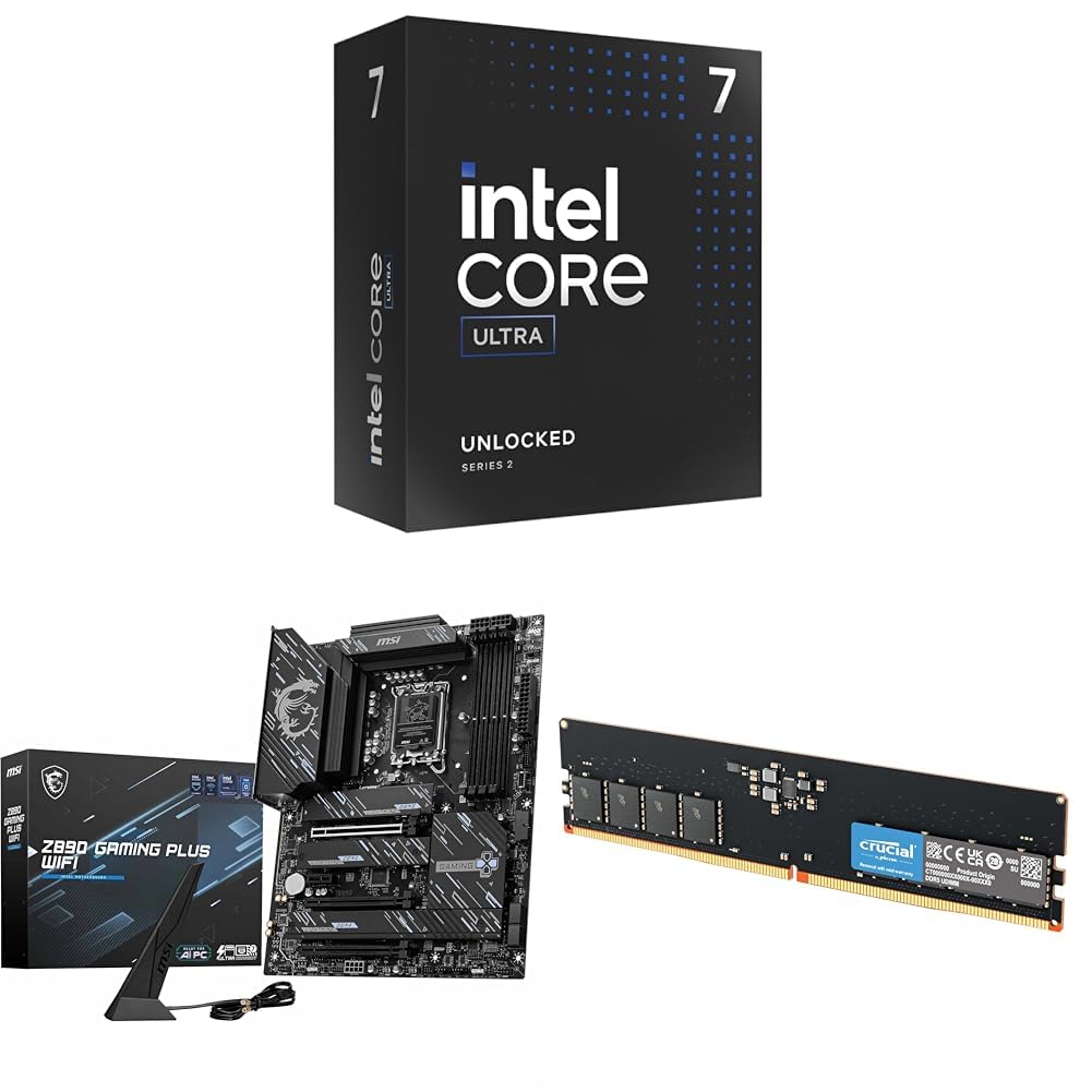 Amazon.in: Buy Intel Ultra 7 265k+Msi Z890 Motherboard+Crucial 16G