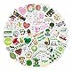 Vegane Aufkleber für Trinkflaschen und Laptops - Pflanzliche Party-Dekorationen, wasserdichte Vinyl-Aufkleber, veganer Lebensstil - Vegan Stickers