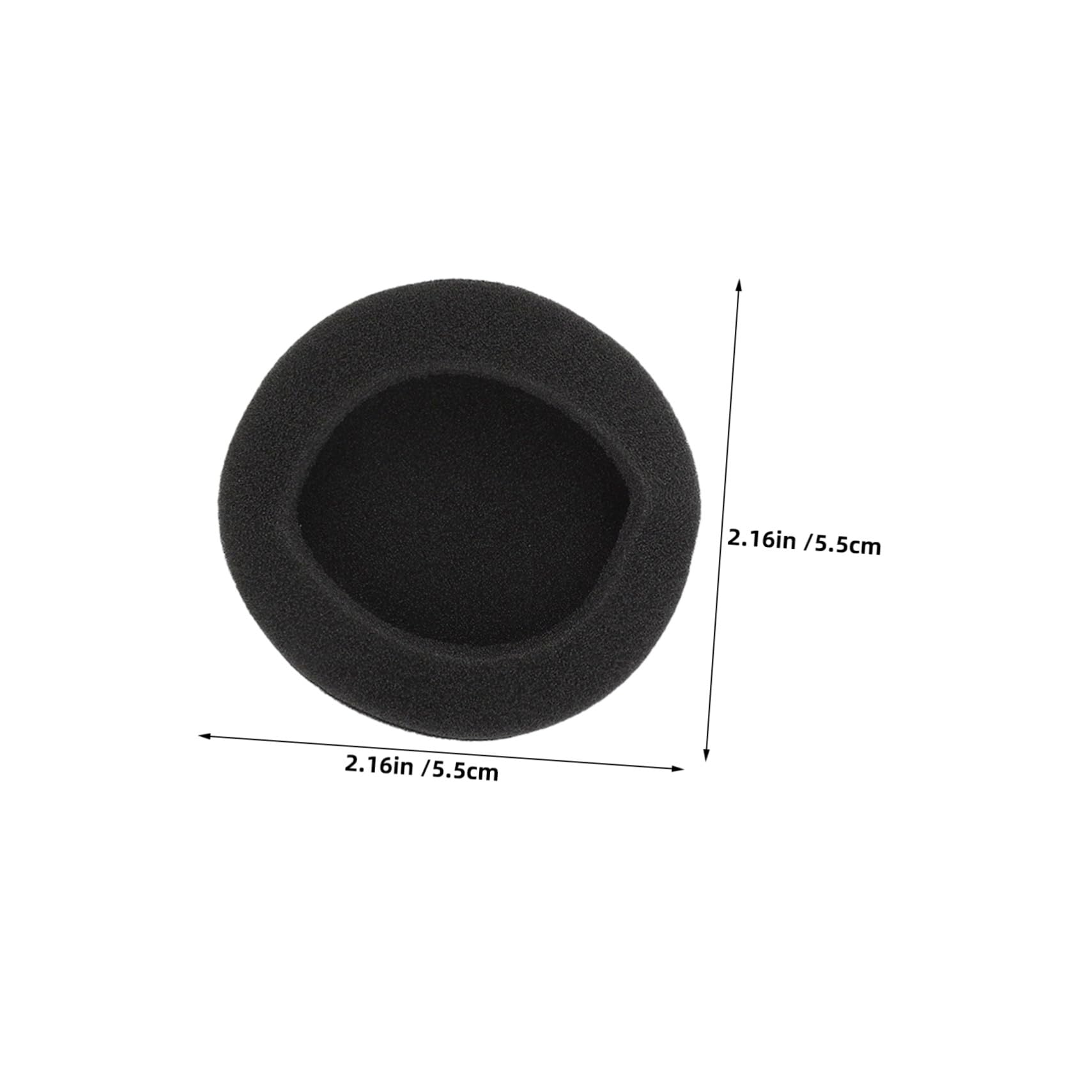 Mikinona 24 Pièces Remplacement des Coussinets d'oreille Pads à Éponge du Casque Coussinets Casque Couvoirs D'éponge du Coussin De Black