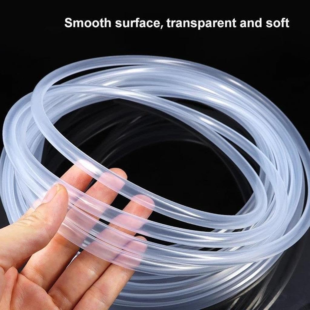 Tube De Pompe Péristaltique en Silicone Transparent, Non Toxique, Tuyau Flexible -60 ℃ ~ 180, ID 0,5 À 25,4 Mm(2 Meters,ID 12.7mm xOD 19.7mm)
