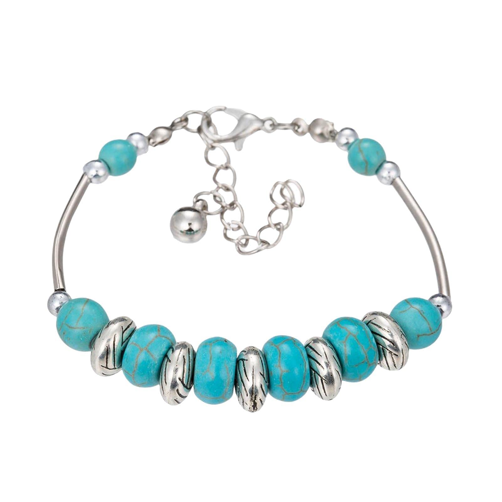 PAKEYEquilibrium Bracelets for Women Vintage Ethnic Unique Engraving Butterfly Bracelet Jewelry