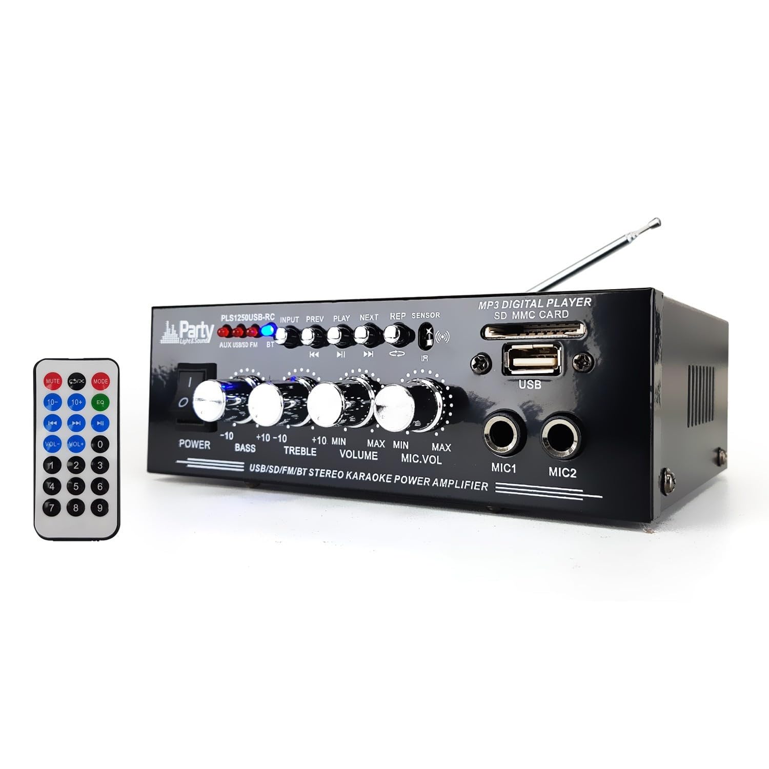 Pack sono 600W, AMPLI USB BLUETOOTH + 2 ENCEINTES 300W + DIVERS CÂBLES PA DJ SONO MIX SOIREE MAISON FAMILLE MAGASIN