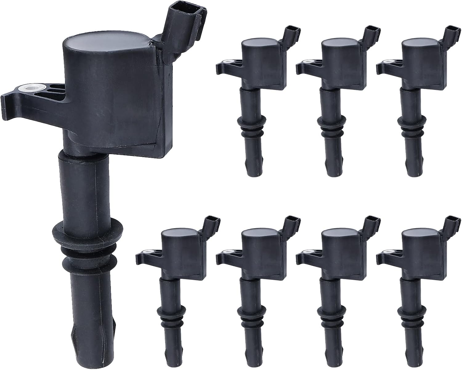 Ignition Coil Compatible With 2004-2008 Ford Expedition Explorer F-150 F-250 F-350 F-450 F-550 Super Duty Mustang Lincoln Navigator Mark Mercury Mountaineer 4.6l 5.4l 6.8l FD508(Set of 8)