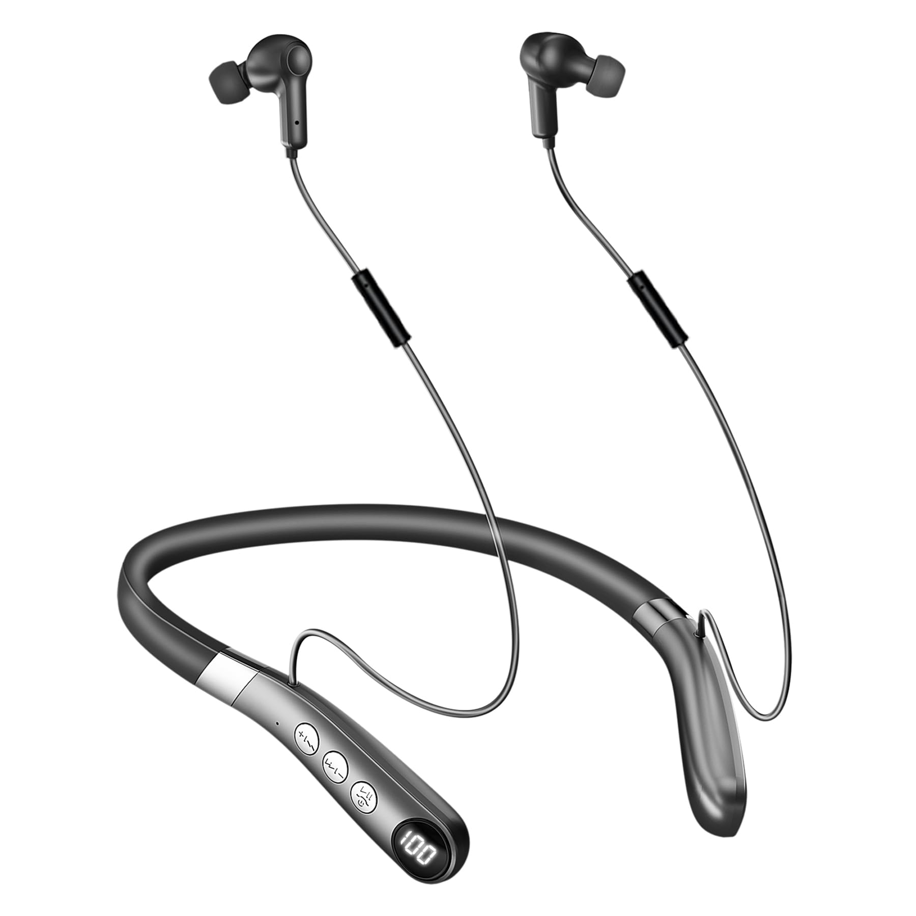 rechargeable bluetooth hearing amplifier neckband noise reduction