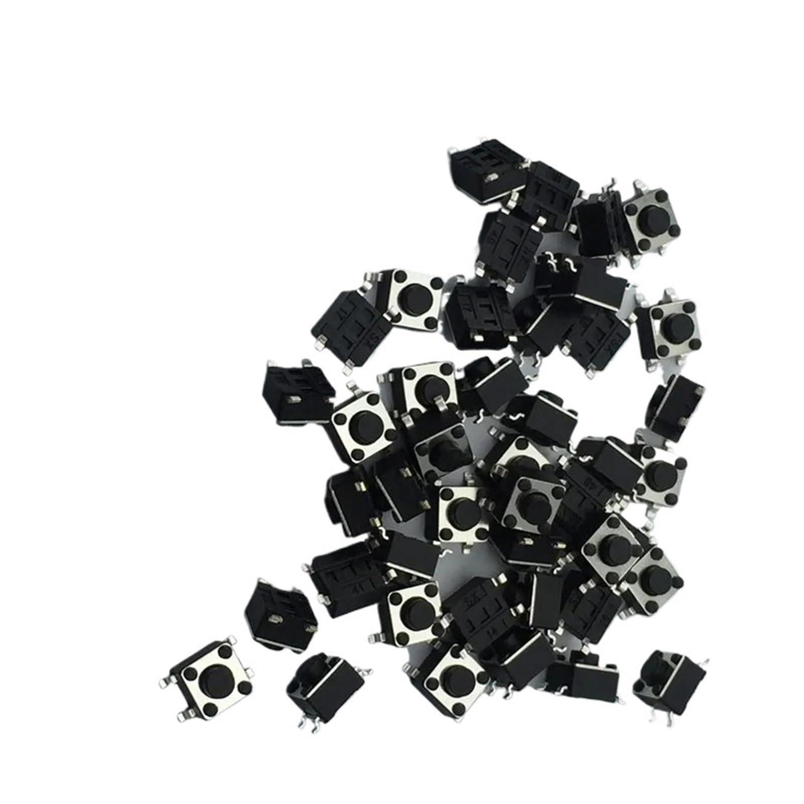 Interruptor de botón táctil G80 micro pulsador 4 pines 4.5x4.5x3.8mm autorrecuperable de circuito 5