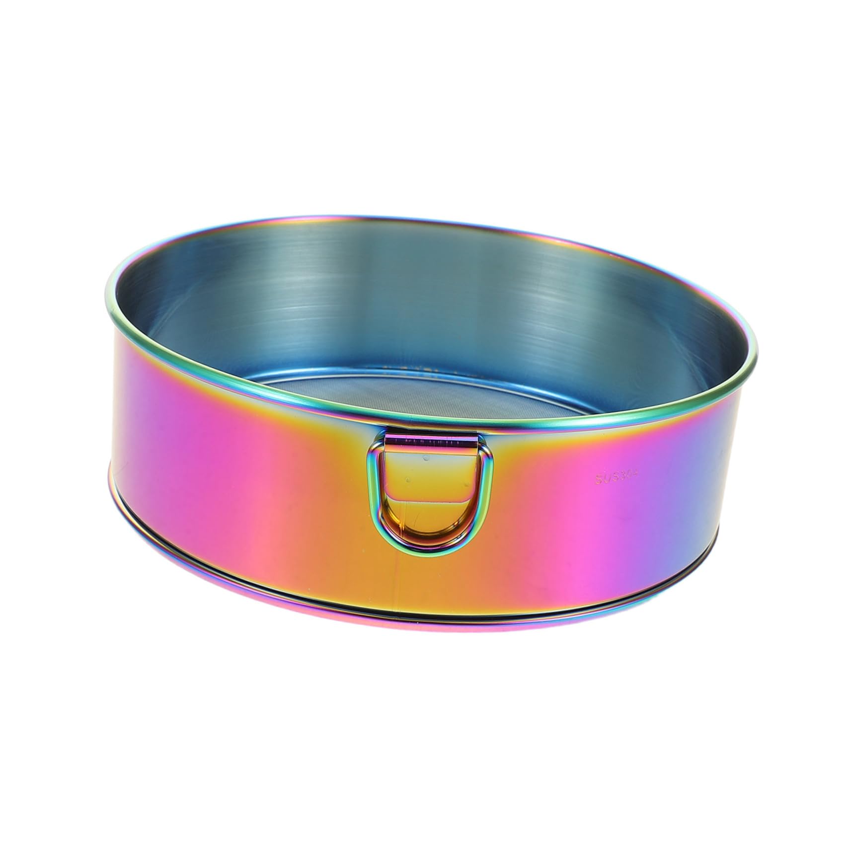 NAMOARLY Flour Sifter Stainless Steel Fine Mesh Strainer Round Manual Flour Sieve for Baking and Decorating Cake Bread Pie