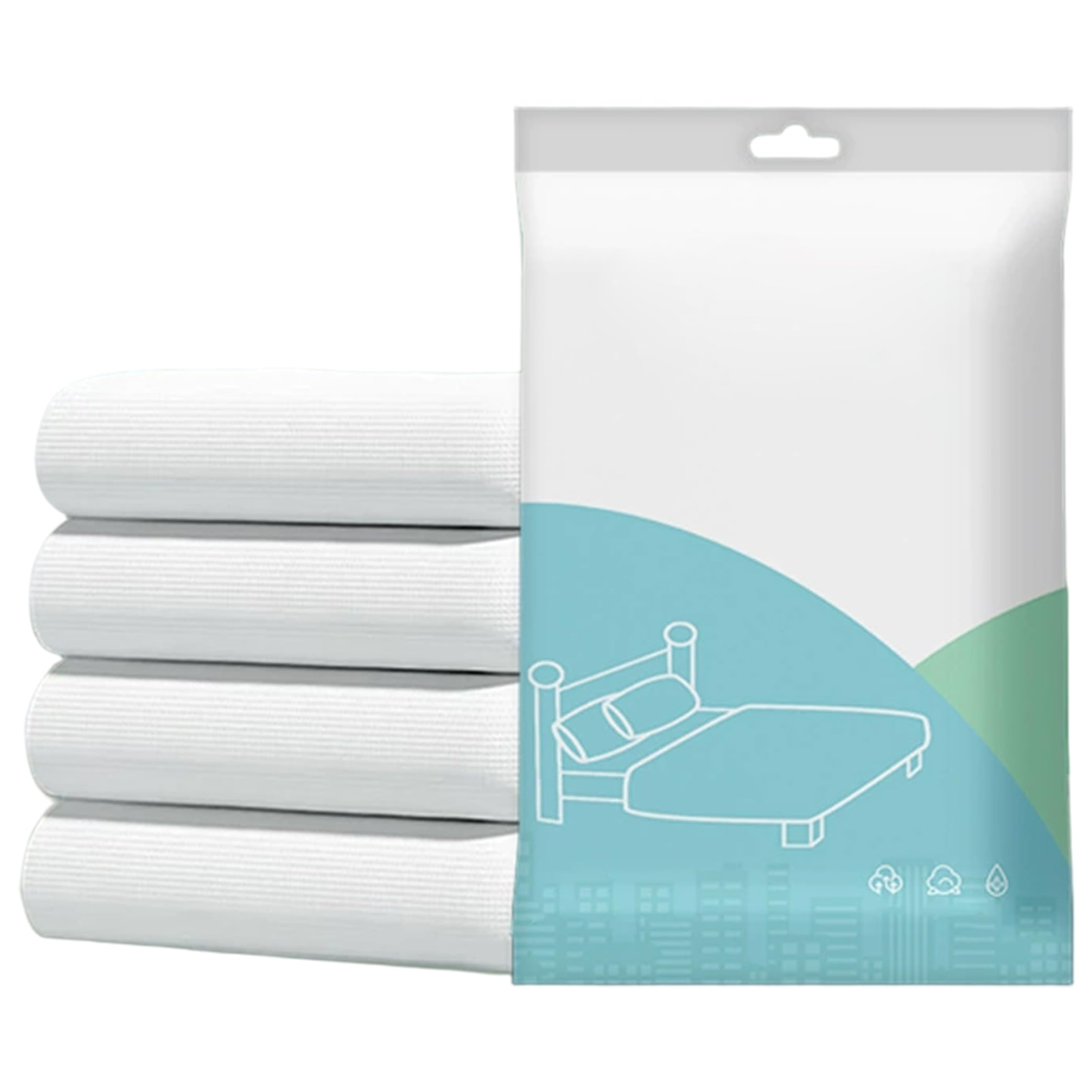 Drape de voyage hotel respirant : literie jetable blanche et epaisse anti-transpiration