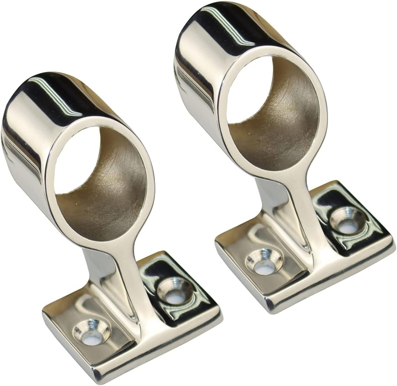 Water Sports 2PCS 316 Stainless Steel Hand Rail Fitting Center Bracket Stanchion 22mm Marine Boat Hardware for 22mm Tube Ship Accessories (Size : 22mm)