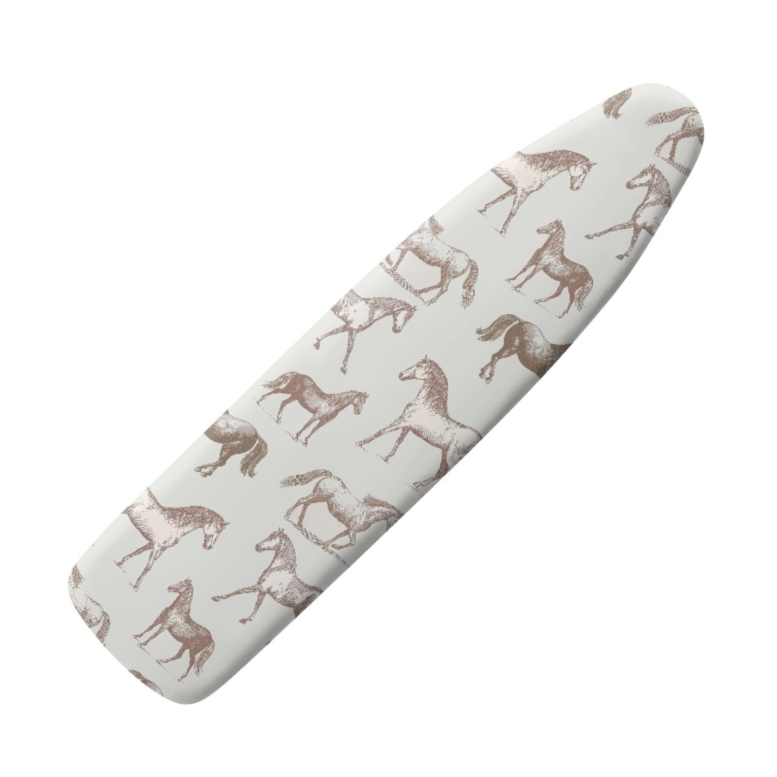 Large ironing board cover 130 x 45 Grey Horse Ironing Board Cover And Thick Padding Easy Fit in Multiple Sizes with Elastic Drawstring,durable,iron board covers fits all,Machine Washable